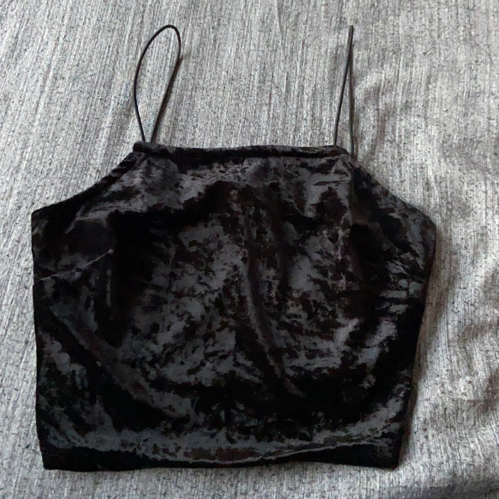 Velvet Crop Top